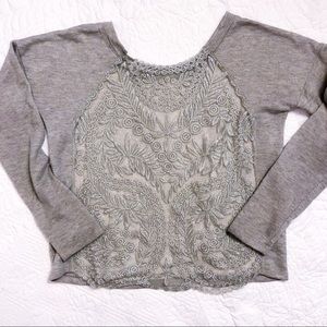 UO lace back sweater